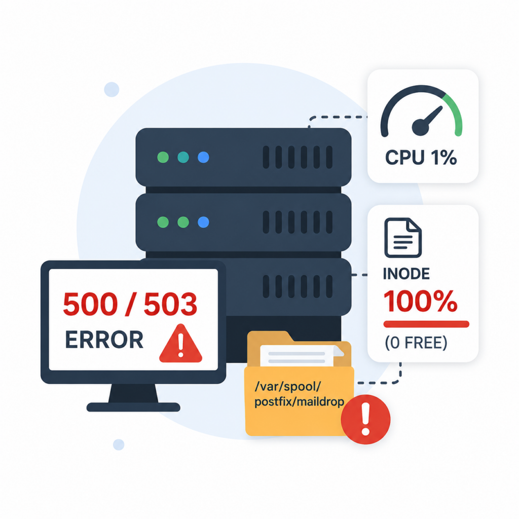 Website Báo Lỗi 503 Dù Còn Dung Lượng? Thủ Phạm Là Inode Đầy